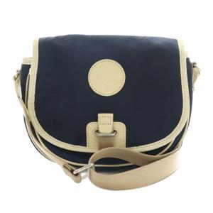 ショルダーバッグ 紺 ネイビー ホワイトベージュ /SS OS