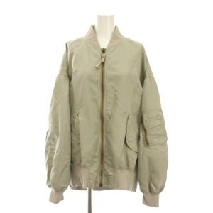 22SS ナイロンツイルMA-1 ブルゾン ジャケット ジップアップ 38 グレー 22011220302010
