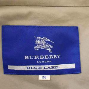 BURBERRY BLUE LABEL スプリングコート Aライン ベルト付 38 グレー FRF01-612-40 /G