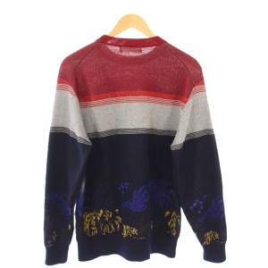 TOGA VIRILIS ニット セーター 長袖 クルーネック ウール混 46 マルチカラー /BB