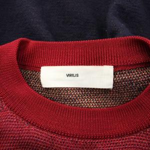TOGA VIRILIS ニット セーター 長袖 クルーネック ウール混 46 マルチカラー /BB