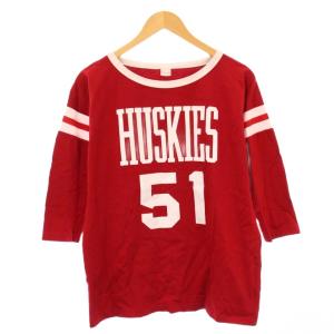 STAMMBAUM HUSKIES T-SHIRT Tシャツ カットソー 七分袖 クルーネック ストレッチ