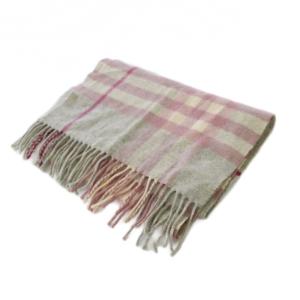 BURBERRY カシミヤマフラー チェック グレー
