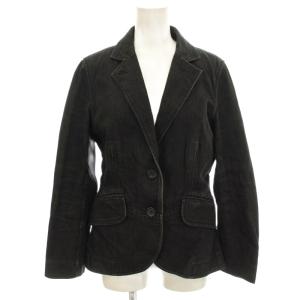 デニム テーラードジャケット 40 黒 ブラック /G