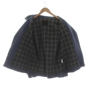 UNDERCOVER ダブルライダースジャケット レザージャケット ジップアップ シープスキン 2 青 ブルー UCP4201-2