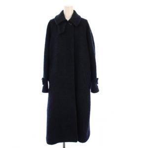 21AW ステンカラーコート アウター ロング 36 紺 21020220608040 /KH