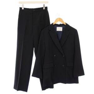 24SS ウォッシャブルツイルダブルジャケット ストレートパンツ セットアップ テーラード アウター スラックス