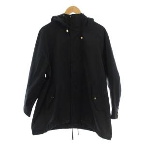 ジップアップパーカー ジャケット 38 黒 ブラック 無地 フード付き 長袖 /JP