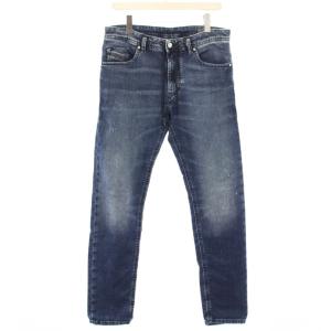 THOMMER CB-NE ストレッチ ジョグジーンズ デニム パンツ W32 ダメージ加工 青 0699Z