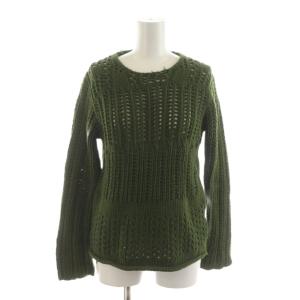 ニット セーター 長袖 緑 グリーン /RR