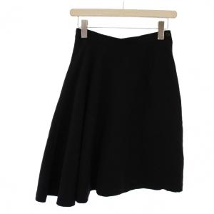 フレアスカート ひざ丈 ウール M 黒 GS-05023M /BM