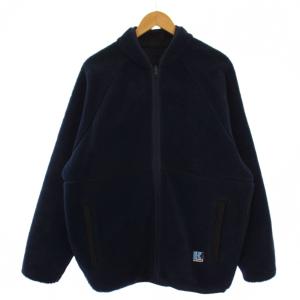 × A.H AKIO HASEGAWA フリースジャケット ジップアップ XXL ネイビー HH52190AH