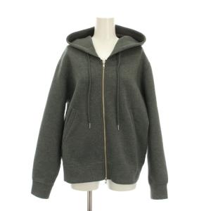 24AW ストレッチジップフードパーカー ジップアップ 長袖 グレー 24-070-200-9190-4-0