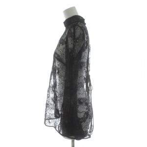 Mame Kurogouchi 17AW リバーレースブラウス 1 ブラック