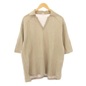 Skipper Shirt スキッパーシャツ 半袖 プルオーバー 40 ベージュ KS8SCS03 /KH