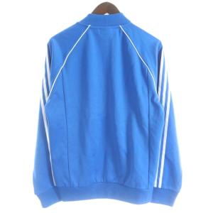 adidas ジャケット 上着 L 青 長袖 スタンドカラー /NS