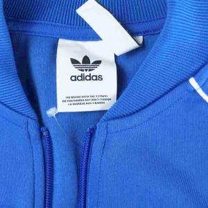 adidas ジャケット 上着 L 青 長袖 スタンドカラー /NS