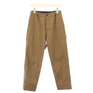 WOOL COTTON DRILL ウールコットンドリルパンツ スラックス ボタンフライ ワンカラー 無地