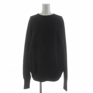 22AW WASHED FINE MERINO ニット セーター 長袖 クルーネック ウール 2 ダークネイビー