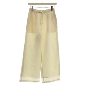 25SS リネン混 イージーパンツ ワイド パンツ 36 アイボリー 25030900915020 /G