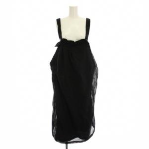 ヨウジヤマモト ジャンパースカート ワンピース ロング 2 黒 ブラック YV-D10-829 /YM