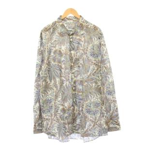 ペイズリー柄 シャツ XXXL ホワイト