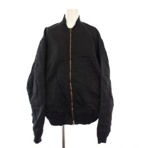 ミリタリーブルゾン ジャケット ジップアップ 黒 22010500701010 /KH