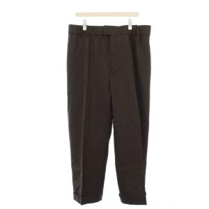 PRINCE OF WALES WOOL TROUSERS スラックス 54 ブラウン