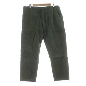 ベイカーパンツ ジップフライ コットン XXL 緑 グリーン /KU