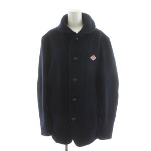 ジャケット 丸襟 ウール アウター 42 紺 ネイビー JD-8237 /AN60