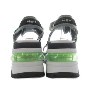 ASH COSMOS サンダル ウエッジソール プラットフォーム 厚底  ベルクロ 37 ホワイト ブラック グリーン