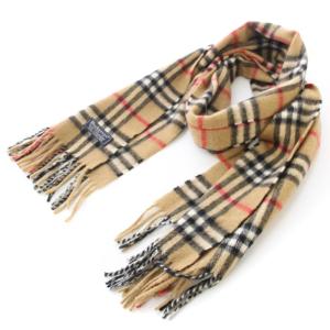 ヴィンテージ マフラー カシミヤ ノバチェック ベージュ