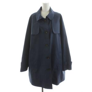 ステンカラーコート ミドル丈 大きいサイズ 15+ 紺 ネイビー AV1900956 /AN46