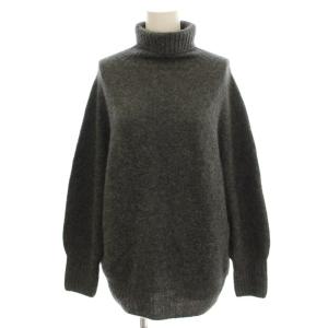 カシミヤ タートルネック ニット 長袖 セーター グレー F 18-080-900-7660 /G