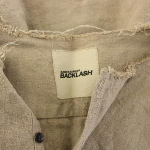 ISAMU KATAYAMA BACKLASH ヘンリーネックシャツ 長袖 プルオーバー リネン M ベージュ /KH