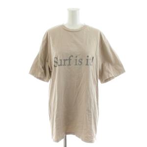 Tシャツ カットソー 半袖 ロゴ ベージュ 19070500703030 /AN52