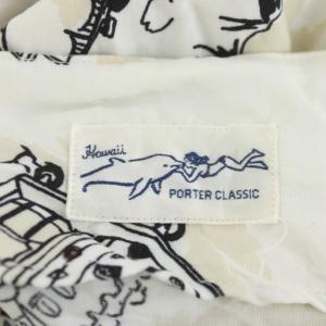 Porter Classic アロハシャツ 半袖 総柄 L 白 ホワイト /AN47