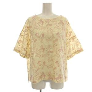 半袖 ブラウス パンダ刺繍 シャツ Tシャツ F アイボリー ピンク 69015 /G