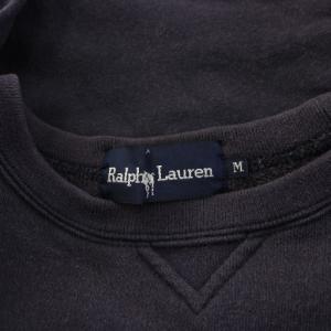 RALPH LAUREN スウェット トレーナー 長袖 クルーネック ロゴ 刺繍 ワンポイント M 紺 ネイビー /BB