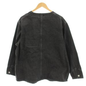 JOURNAL STANDARD relume 25AW 11.5oz デニムカバーオール ジャケット ノーカラー 38 黒 ブラック 25011462602030