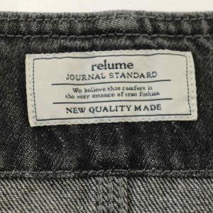 JOURNAL STANDARD relume 25AW 11.5oz デニムカバーオール ジャケット ノーカラー 38 黒 ブラック 25011462602030