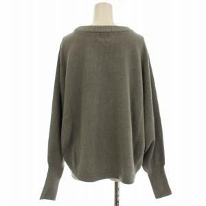 Spick&Span 25AW バルキーヤーンドルマンロングリブニット セーター 長袖 F グレー 25080200532140