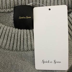 Spick&Span 25AW バルキーヤーンドルマンロングリブニット セーター 長袖 F グレー 25080200532140