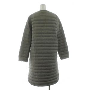 Traditional Weatherwear 21AW ARKLEY LONG DOWN PA ダウンコート ノーカラー ロング 34 グレー A212CIDCO0169OJ