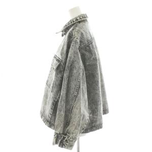 Adam et Rope' 20SS デニムジャケット ジージャン Gジャン USED加工 F グレー /AN47