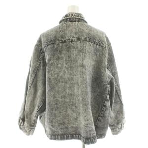 Adam et Rope' 20SS デニムジャケット ジージャン Gジャン USED加工 F グレー /AN47