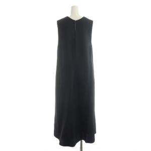 SALON 23AW ワンピース ロング ノースリーブ Vネック F 黒 SHE-33830-B /AP