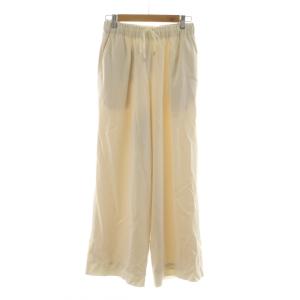 タグ付き 21AW ワイドパンツ イージー 36 白 ホワイト ウエストゴム /RR