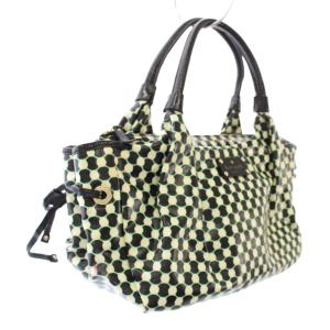 kate spade new york トートバッグ ハンドバッグ 総柄 白 黒 PXRU0438 /TK