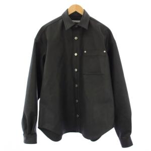  VEGAN LEATHER OVERSIZED SHIRT